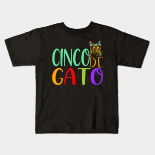 Cinco de gato, Cinco De Mayo, Fiesta de cinco de mayo design, Funny Cinco de Mayo, Cinco de Mayo Party, Cinco de Mayo Gifts, Cinco de Mayo Gift, Kids T-Shirt